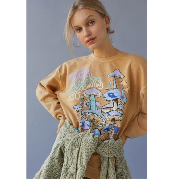 Urban Outfitters | UO Project Social T Warm Happy Thoughts Pullover Sweatshirt - Picture 5 of 14